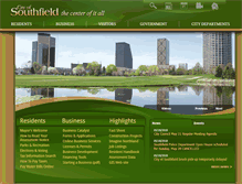 Tablet Screenshot of cityofsouthfield.com